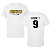 University of Idaho Soccer White Performance Tee - #9 Mia Zubiate