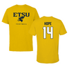 East Tennessee State University Football Gold Tee - #14 Chris Hope