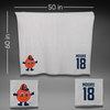 Syracuse University Volleyball Gray Blanket - #18 Sydney Moore