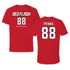 Saint Francis University (Pennsylvania) Football Red Tee - #88 Sam Penna