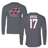 Henderson State University Baseball Gray Long Sleeve - #17 Jaxson Gregg