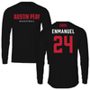 Austin Peay State University Basketball Black Long Sleeve - #24 Hansel Enmanuel
