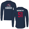Stony Brook University Lacrosse Navy Long Sleeve - #51 MaryKate Abernethy