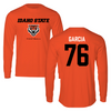 Idaho State University Football Orange Performance Long Sleeve - #76 Jaedon Garcia