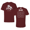 Mississippi State University Football Maroon Performance Tee - #89 Luke Beard