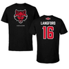 Arkansas State University Soccer Black Tee - #16 Gertie Langford