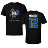 McNeese State University Volleyball Black Performance Tee - #12 Naterah Moore