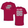 Henderson State University Football Cardinal Performance Tee - #86 Cameron Galliher