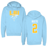 Long Island University Acrobatics & Tumbling Blue Hoodie - #2 Ariel Beete