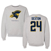 East Tennessee State University Football Gray Crewneck - #24 Ezra Sexton