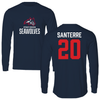 Stony Brook University Baseball Navy Long Sleeve - #20 Cameron Santerre