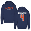 University of Texas at San Antonio Football Navy Hoodie - #4 Kenneth Robinson