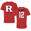 Rutgers University Soccer Red Performance Tee - #12 Lenny Aviles