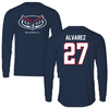 Florida Atlantic University Baseball Navy Long Sleeve - #27 David Alvarez