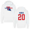 Louisiana Tech University Baseball White Hoodie - #20 Grant Hubka