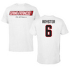 Saint Francis University (Pennsylvania) Football White Tee - #6 Pierre Royster