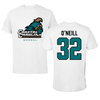 Coastal Carolina University Baseball White Performance Tee - #32 Josh O'Neill