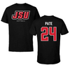 Jacksonville State University Softball Black Block Performance Tee - #24 Ella Pate