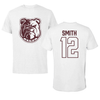 Alabama A&M University Football White Tee - #12 Marvin Smith