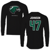 Northeastern State University Baseball Black Mascot Long Sleeve - #47 Christian Johnson