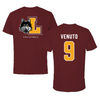 Loyola University-Chicago Volleyball Maroon Mascot Tee - #9 Taylor Venuto