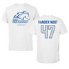 University of Alabama in Huntsville Lacrosse White Performance Tee - #47 Tanner Vander Noot