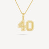 Gold Presidents Pendant and Chain - #40 Carson Forney