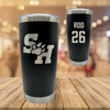 Sam Houston State University Baseball Black Stainless Steel Tumbler - #26 Brock Rod