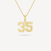 Gold Presidents Pendant and Chain - #35 Noelle Coleman