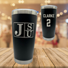 Jackson State University Football Black Stainless Steel Tumbler - #2 Josh Clarke