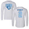 Sonoma State University Soccer White Long Sleeve - #2 Elliot Stanley