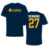 Texas A&M University-Commerce Soccer Navy Lions Tee - #27 Sloane Denning