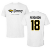 Towson University Softball White Block Tee - #18 Addie Ferguson