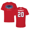 Florida Atlantic University Football Red Jersey Tee - #20 Joshua Harriott