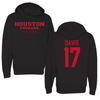 University of Houston Football Black Hoodie - #17 Kriston Davis