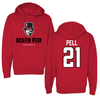 Austin Peay State University Football Red Hoodie - #21 Alec Pell