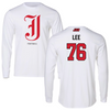 Jacksonville State University Football White Long Sleeve - #76 Marvin Lee