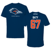 University of Texas at San Antonio Football Navy Tee - #67 Walker Baty