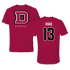 Dean College Basketball Cardinal Performance Tee - #13 Tori Viau