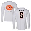 East Central University Softball White Performance Long Sleeve - #5 Zoe Acosta