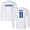 Creighton University Baseball White Long Sleeve - #11 Ben North