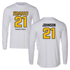 University of Idaho Basketball White Long Sleeve - #21 Kennedy Johnson