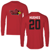 Illinois State University Soccer Red Redbird Performance Long Sleeve - #20 Molly Hughes