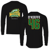 George Mason University Baseball Black Patriots Performance Long Sleeve - #46 Shaun O'Keeffe