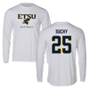 East Tennessee State University Softball White Performance Long Sleeve - #25 Taylor Suchy
