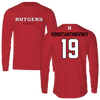 Rutgers University Baseball Red Long Sleeve - #19 Zack Konstantinovsky