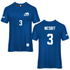 University of Alabama in Huntsville Blue Soccer Jersey - #3 Colby Nesbit