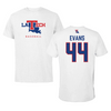 Louisiana Tech University Baseball White Tee - #44 John Evans