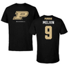 Purdue University Baseball Black Performance Tee - #9 Camden Melvin