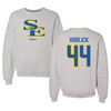 Southeastern Oklahoma State University Football Gray Crewneck - #44 Joshua Horlick